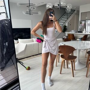 Wilfred Wrap Dress in Lilac